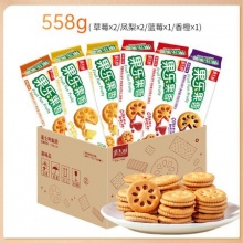 嘉士利　果乐果香夹心饼干93g*6包