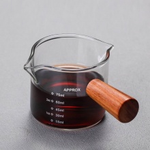 欧烹刻度玻璃咖啡量杯100ml