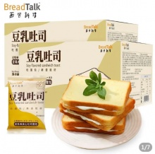 面包新语 豆乳味夹心软吐司420*2箱