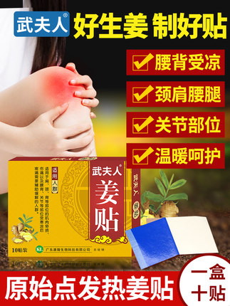 武夫人 颈肩腰腿四季生姜贴10贴 