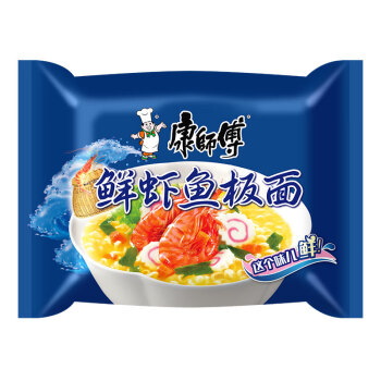 康师傅 鲜虾鱼板面 98g*5