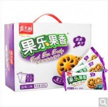 嘉士利 果乐果香 夹心饼干 蓝莓味 680g