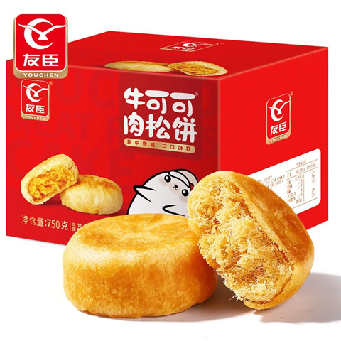 友臣牛 可可肉松饼750g