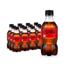 可口可乐  零度无糖碳酸饮料 300ml*12瓶 