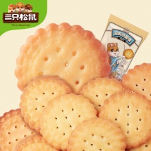 三只松鼠 小圆饼100g/袋