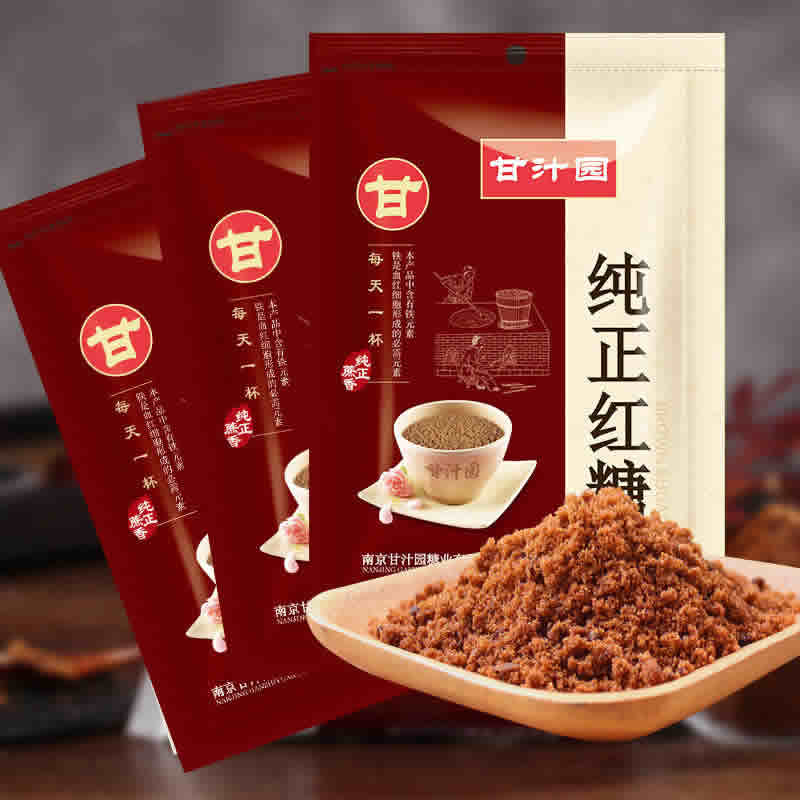甘汁园 纯正红糖350g*3包