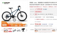 【779】喜德盛 红日100青少年24吋自行车  21速
