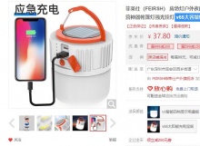 【25.8】菲莱仕 可充电户外应急灯 