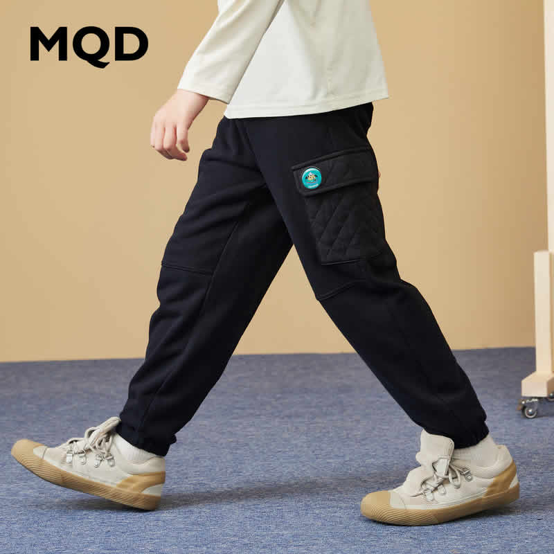 MQD  男童工装口袋束脚裤