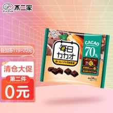 不二家 每日可可美味高可可 70%巧克力152g
