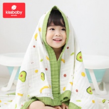 kissbaby 婴儿浴巾纯棉纱布 6层110cm*110cm 