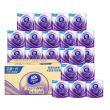 维达 棉韧立体美有芯卷纸4层125g*24卷