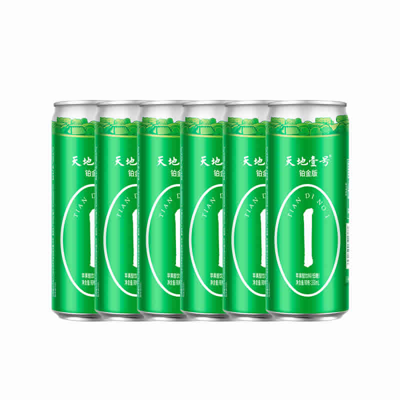 天地壹号 低糖苹果醋 330ml*6罐