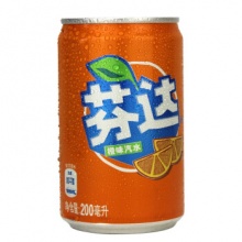 可口可乐 芬达 Mini橙味汽水200ml*12罐