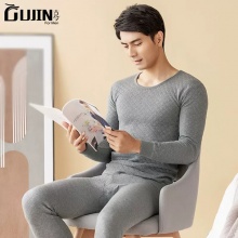 GUJIN 古今 男士三层加厚保暖内衣套装