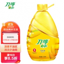 刀唛  压榨一级玉米油 6.18L 