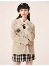 A21 女装针织起绒外套