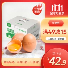 德青源无抗鲜鸡蛋 40枚1.72kg 