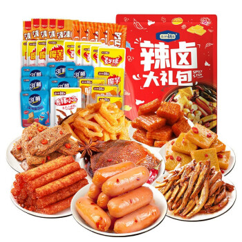 盐津铺子 辣卤零食大礼包 约35包