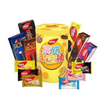丽芝士 缤纷聚宝零食桶12件装