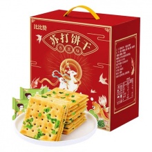 比比赞 苏打香葱饼干礼盒1080g