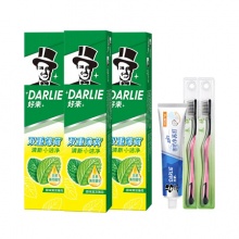 DARLIE 好来 双重薄荷味牙膏 120g*3+苏打牙膏 40g+软毛牙刷 2支