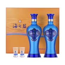  洋河 海之蓝52度浓香型白酒 480ml*2瓶礼盒