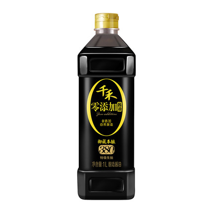 千禾酱油 御藏380天 特级头道生抽  1L