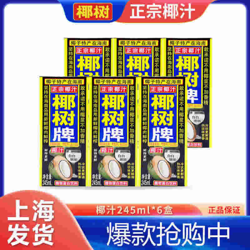 椰树牌 椰汁245ml*6盒