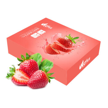 京鲜生 丹东红颜玖玖 奶油草莓 约重450g/15-20颗