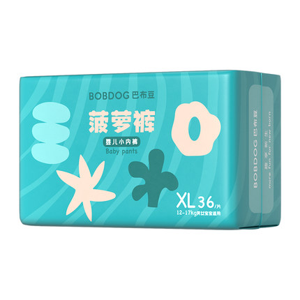 巴布豆 新菠萝系列宝宝拉拉裤XL36片