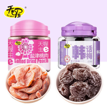 天喔 韩话梅160g+盐津桃肉110g