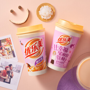优乐美 经典椰果奶茶80g*7杯混合装