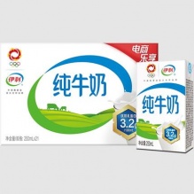 伊利 无菌砖纯牛奶250ml*21盒