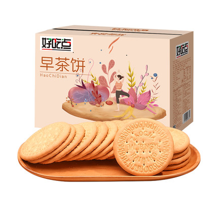 好吃点 美味早茶饼800g