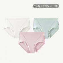 松山棉店 中腰纯棉内裤3条装