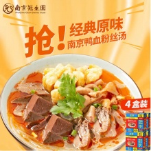 南京冠生园 鸭血粉丝汤168g*4盒装