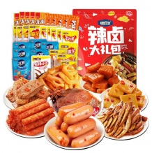 盐津铺子 辣卤零食大礼包约35包