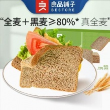 良品铺子 黑麦全麦面包1000g