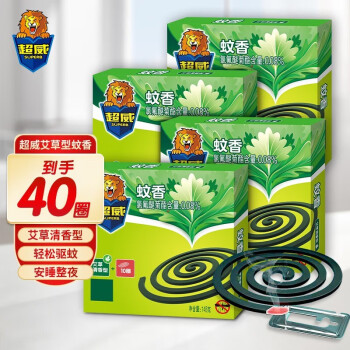  超威 艾草蚊香加大盘 40圈