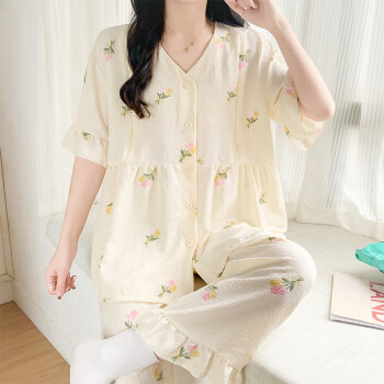 婧麒  月子服短袖家居服
