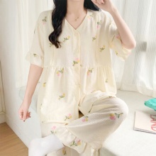 婧麒  月子服短袖家居服