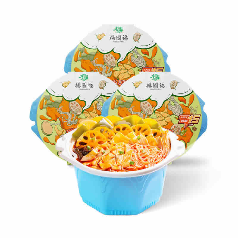 杨国福 自热火锅素食魔芋450g*3盒
