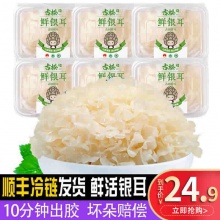 古松 福建特产古田新鲜银耳6朵700g