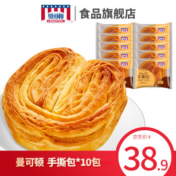 曼可顿  手撕起酥面包65g*10包