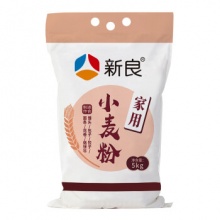 新良家用小麦粉 中筋面粉5kg 