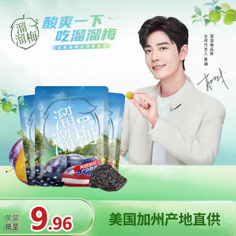 溜溜梅 西梅果脯梅干120g*2袋