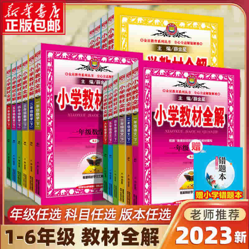 2023新版薛金星小学教材全解