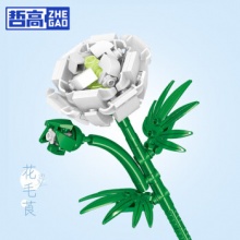 哲高 积木花拼装花束115颗粒