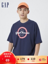 Gap  男女短袖廓形T恤